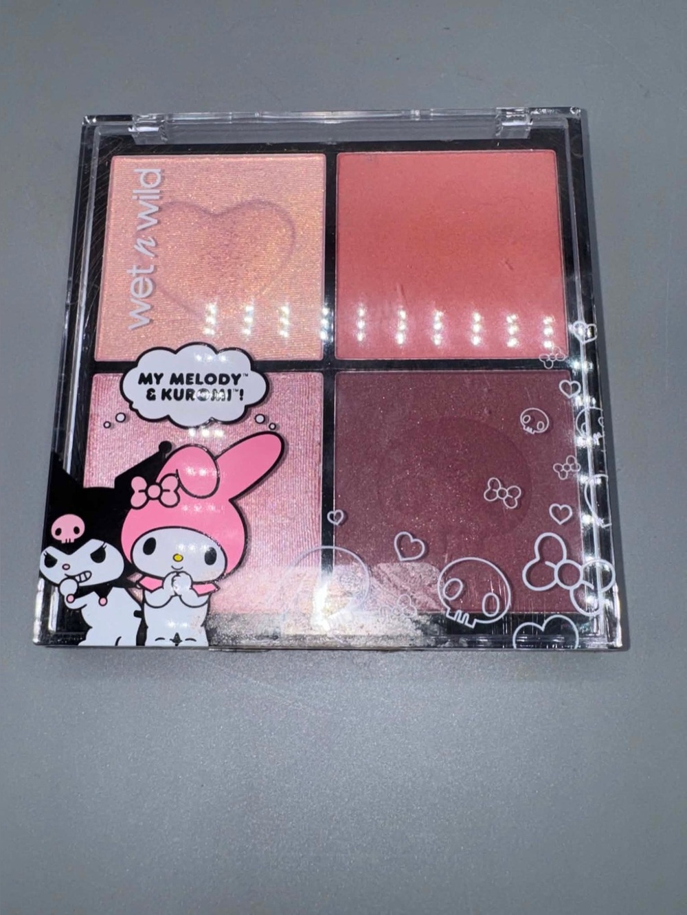 NEW! Limited edition x My Melody & Kuromi Blush and Highlighter palette
